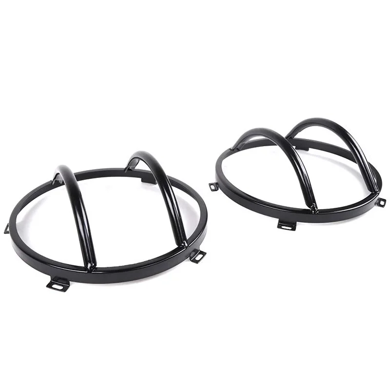 Передние накладки на фары, сменные протекторы на фары для Jeep Wrangler TJ 1997-2006 черный