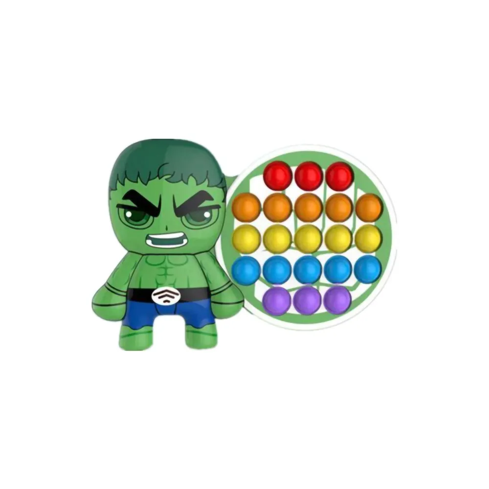 Spiderman/Hulk Push it Bubble Pop Fidget Sensory Toy ADHD Stress Reliever Toys 