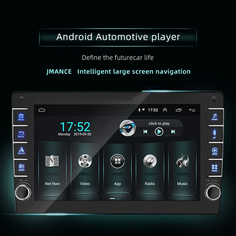 1 Din Android 8,1 10 дюймов пресс-экран Автомобильный стерео аудио плеер gps FM радио wifi BT USB MP5 плеер