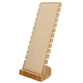 

12 Bit Bamboo Jewelry Collection Display Necklace Earrings Bracelets Rings Storage Display Bracket Holder Showcase Organizer Cre