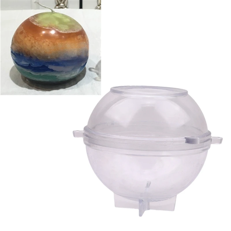DIY Candle Handmade Craft Mold Transparent Soap Molds Making Ball Shaped Aromatherapy Mould Resin Clay Decorating Tool | Дом и сад