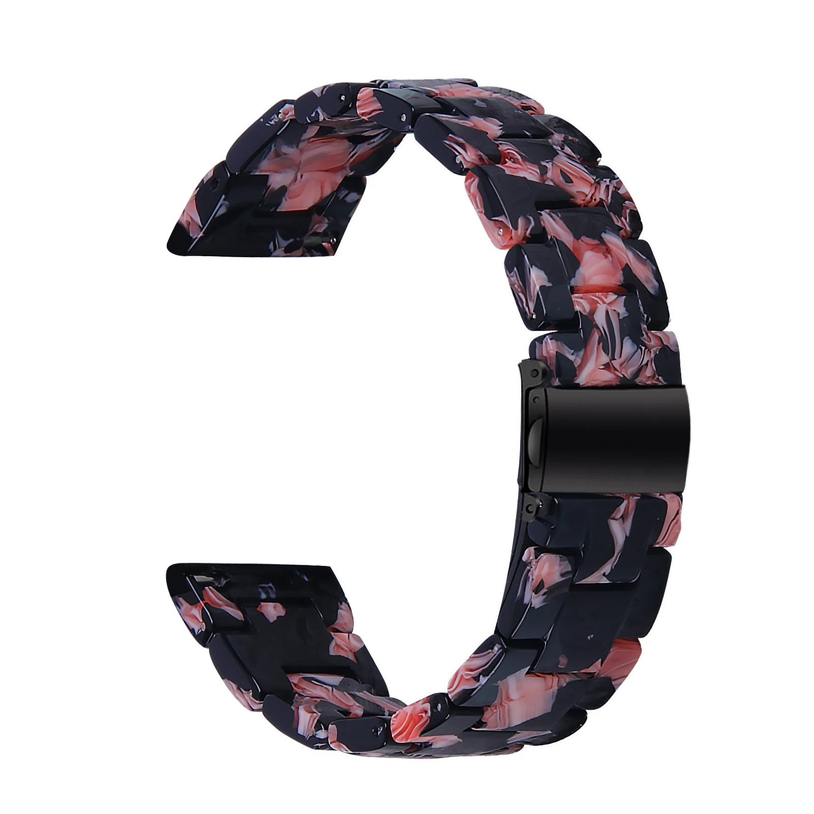 Enhanced 20mm Resin Smart Watch Strap - Versatile Replacement Wristband in Stylish Design