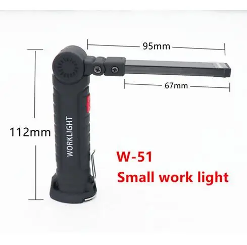 small lights Светодиодный фонарик 5-Mode COB светодиодный кемпинговый тент лампа USB Перезаряжаемый фонарь Магнитный рабочий складной с крючком огни Открытый Lanterna - Испускаемый цвет: small lights