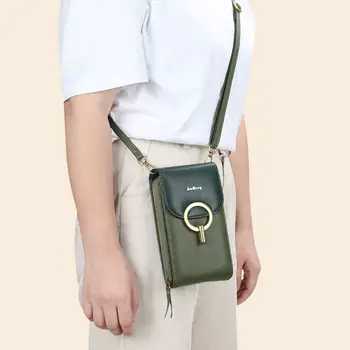 

Luxury Crossbody Phone Bag Messenger Women Clutch Cellphone Mini Shoulder Card F42A