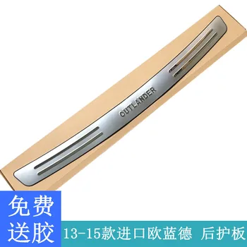 

High quality stainless steel Rear bumper Protector Sill For Mitsubishi Outlander 2013--2018 Car-styling Car-covers