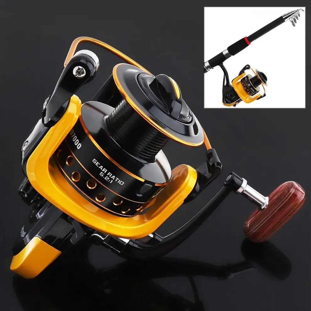 

Fishing Reel Wheel 12BB 7000 Spinning Reel with 20kg Drag Power for Ocean Boat / Rock Fishing Spinning Fishing Reels