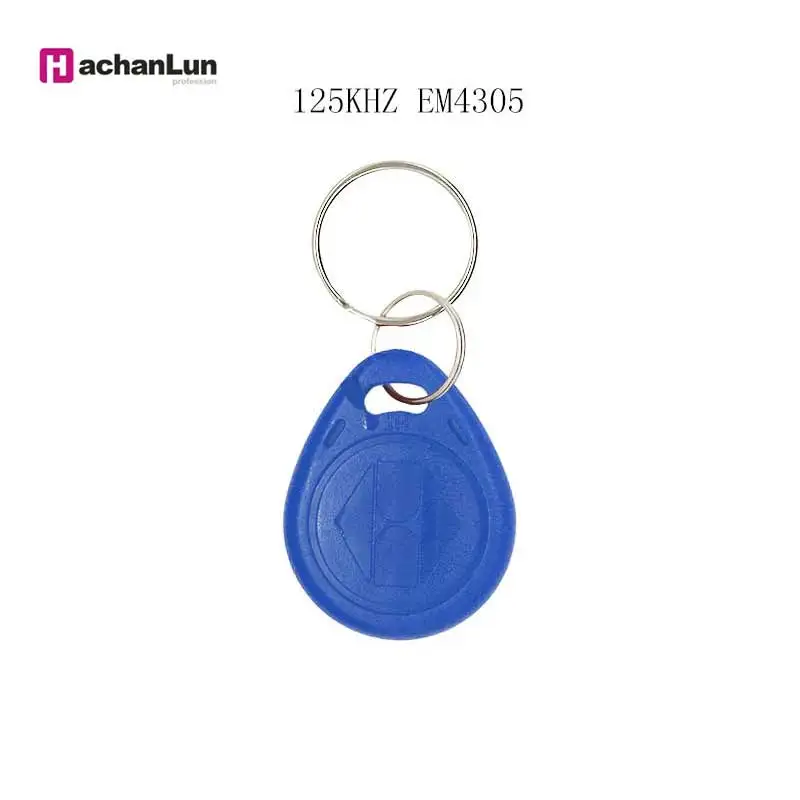 

100PCS EM4305 T5577 Tag Copy Rewriteable Keychain RFID Key Ring Card Proximity Token Badge Copy