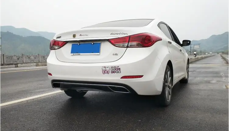 Задний спойлер для Elantra задний из АБС пластика диффузор заднего бампера без