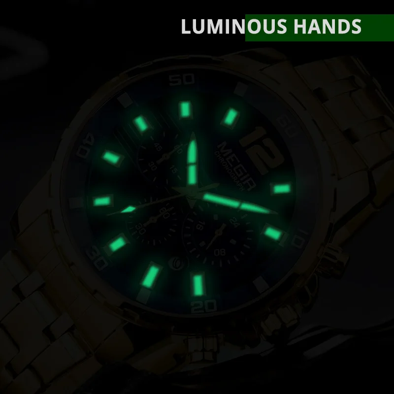 Preise MEGIR Chronograph Quarz Männer Uhr Top Marke Luxus Armee Militär Handgelenk Uhren Uhr Männer Relogio Masculino Business Armbanduhr