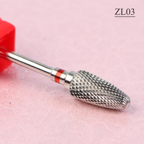 ZL03 STZ 1pcs Diamond Nail Drill Bits Corundum Cutters For Manicure Machine Metal Drills Accessories Electric Burr Nail Files ZL01-04 - Цвет: ZL03