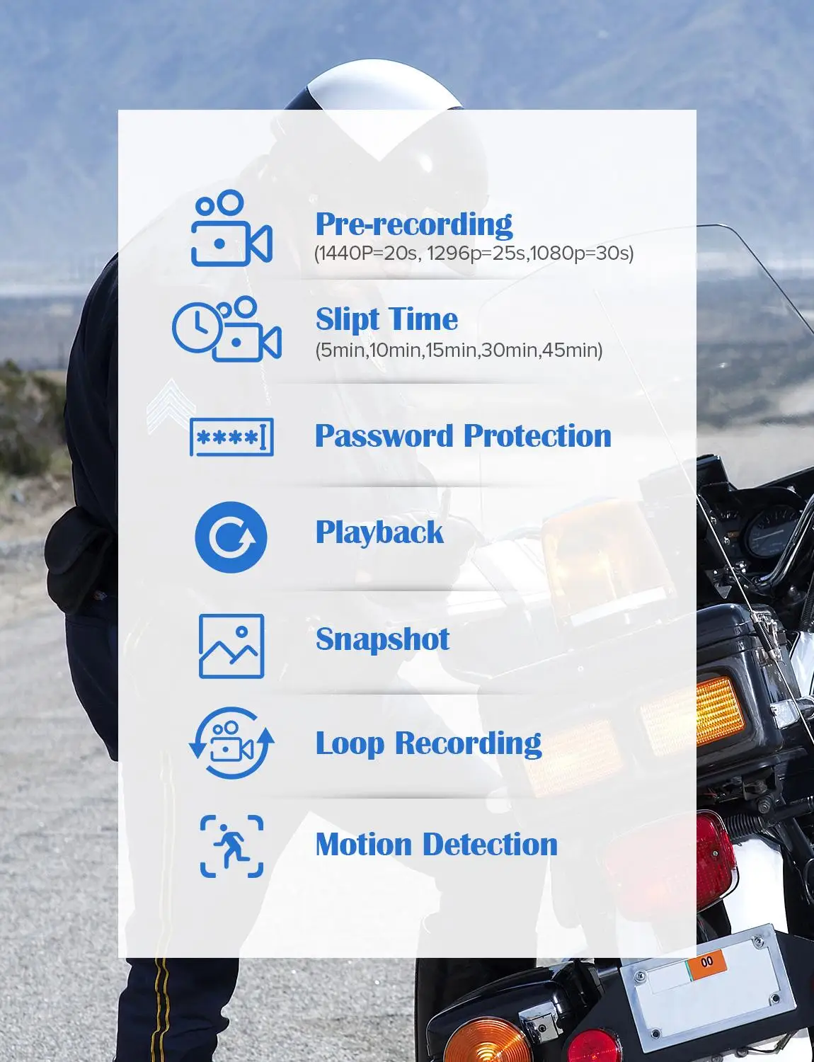 Boblov G2A Body Worn Camera 64GB HD 1296P DVR Video Security Cam IR Night Vision Wearable Mini Camcorders police camera