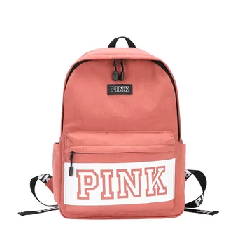 

2020 New Pink Casual Travel Bag Female Bagpack Girls Laptop Backpack Feminina 2020 Sac A Dos Teen Girl Model School Bags