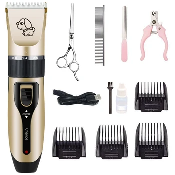 

USB Charging Professional Pet Combing Haircut Kit Mute Pet Wireless Razor Cat and Dog Hair Clipper-ABUX