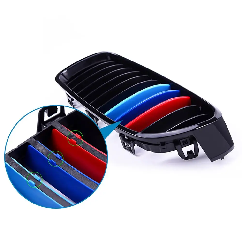 3 шт. наклейки на гриль для BMW E90 E91 E92 E93 E46 M3 325i 328i 2013 2019|Гоночные решетки| |