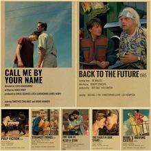 Hot Classic Movie Series Vintage Posters Call Me By Your Name Kraft Paper Sticker DIY Home Bar Cafe Decor Gift Art Wall Painting