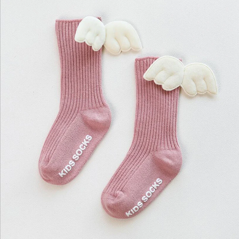 Детские носки для детей от 0 до 6 лет, рождественские носки-тапочки для новорожденных, толстые махровые носки для мальчиков и девочек, носки с Санта-Клаусом, оленем, снежинками - Цвет: pink