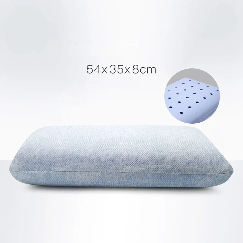 blue 1 pc Подушка для сна из пены с эффектом памяти Удобная дышащая защита шейки шеи Подушка для сна - Цвет: blue 1 pc