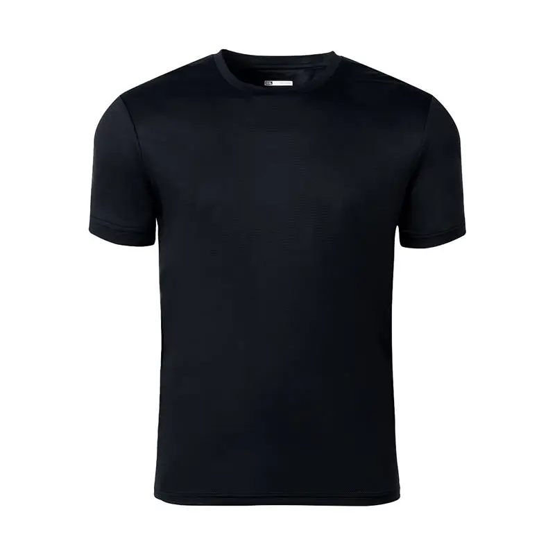 Zenph летняя быстросохнущая футболка высокого качества удобные дышащие спортивные футболки с круглым вырезом и коротким рукавом Однотонная рубашка для мужчин и женщин - Цвет: men black