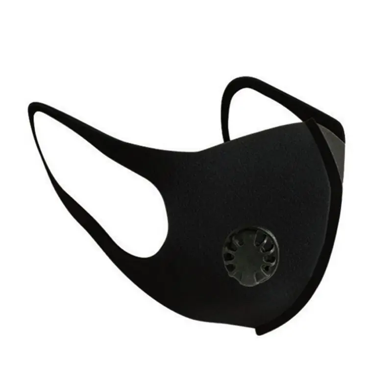 

Men Women Anti Dust Mask Anti PM2.5 Pollution Face Mouth Respirator Black Breathable Valve Mask Filter 3D Mouth Cover