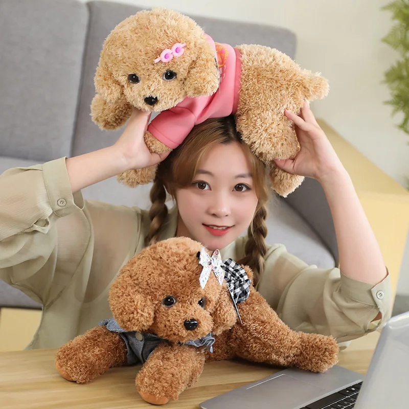 Realistic Teddy Dog Poodle Plush Toy - Perfect Holiday and Birthday Gift