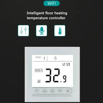 

WiFi Smart Thermostat Electric Heating Temperature Controller For Gas Boiler Alexa Google Home Thermoregulator