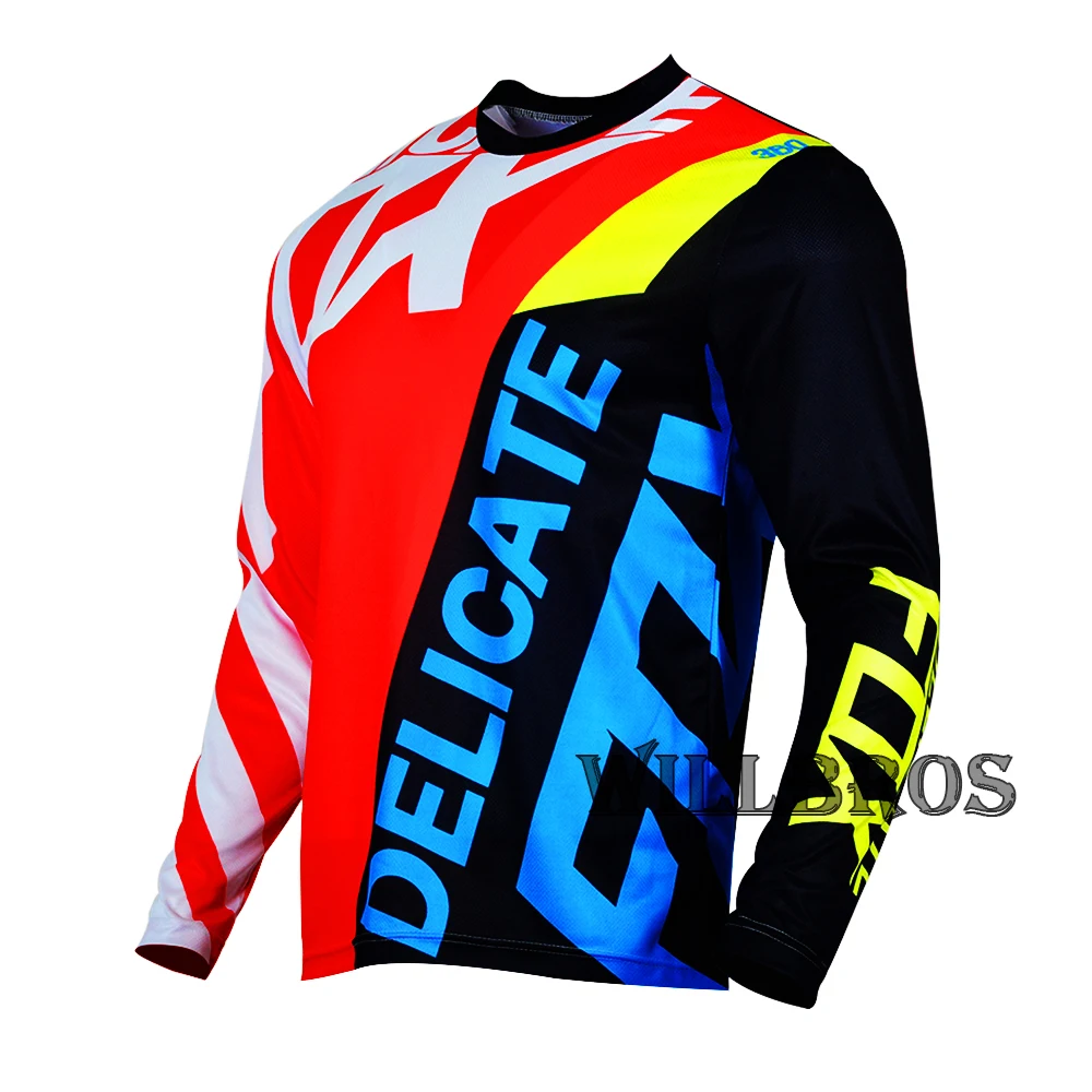 FOX Men Riding Jersey Short Sleeve T-shirts Motocross/MX/ATV/BMX/MTB Dirt Bike 