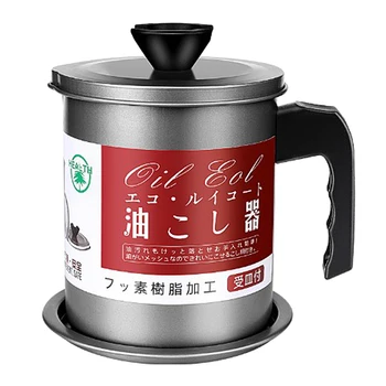 

Stainless Steel Oil Storage Can Container for Kitchen Storing Frying Oil