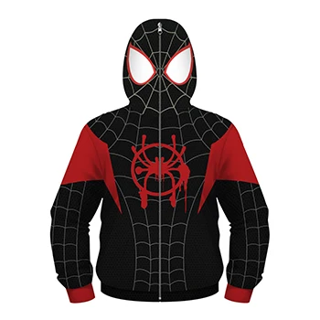 The Avengers Kids Jacket Cosplay Captain America Boys jacket Spiderman Hooded Zipper Sweater Iron Man Boys Coat Kid Clothes - Цвет: as the picture