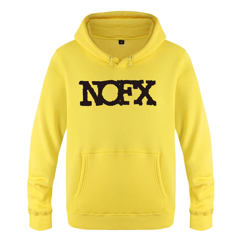 NOFX рок толстовки для любителей музыки мужчин 2020 Мужской флисовый пуловер с