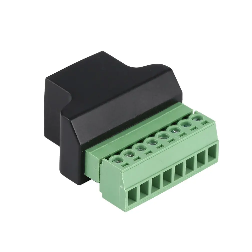 

1pcs Ethernet RJ45 Female To Screw Terminal 8 Pin CCTV Digital DVR Adapter Connector