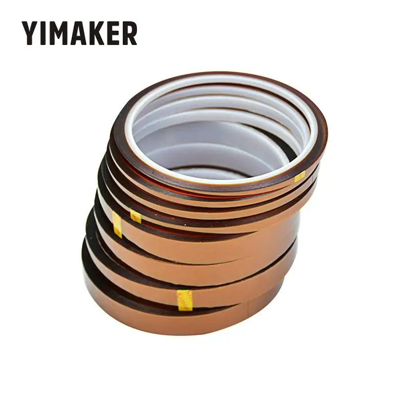 YIMAKER 1Pcs 30m Polyimide Adhesive Tape Silicone High Temperature Film 3-20MM | Обустройство дома