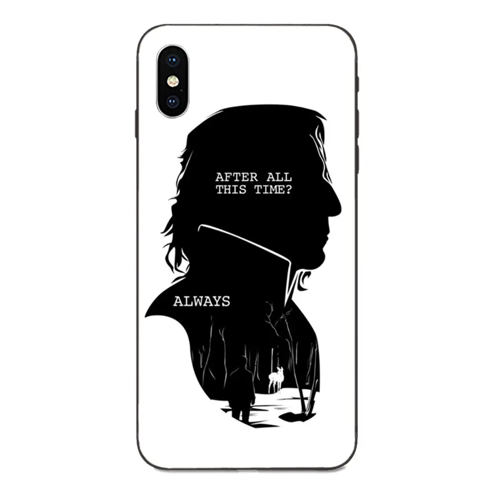 Топ детальный популярный ТПУ Черный для Apple iPhone 4 4s 5 5S SE 6 6S 7 8 Plus X XS Max XR Severus Snape