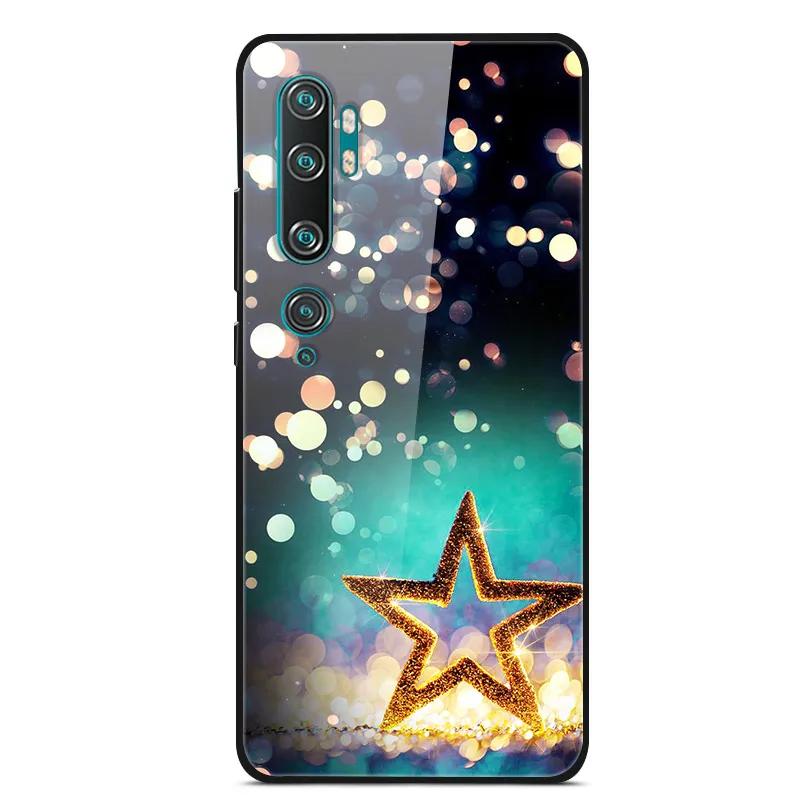 Для Xiaomi mi Note 10 Pro Чехол закаленное Стекло жесткий чехол для телефона для Xiaomi mi Note 10 задняя крышка mi Note10 Coque Примечание 10Pro - Цвет: 21