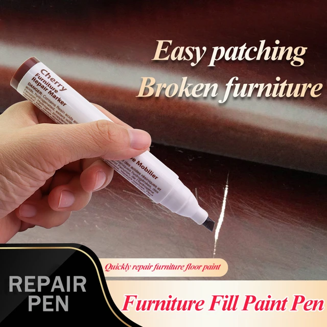 White Furniture Touch Up Pen Repair Wood Floor Cabinet Scratches Quick  Drying