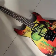 6 струнная электрогитара одна часть шеи череп на теле кирк хэммет KH-20 Ouija многоцветный 120226