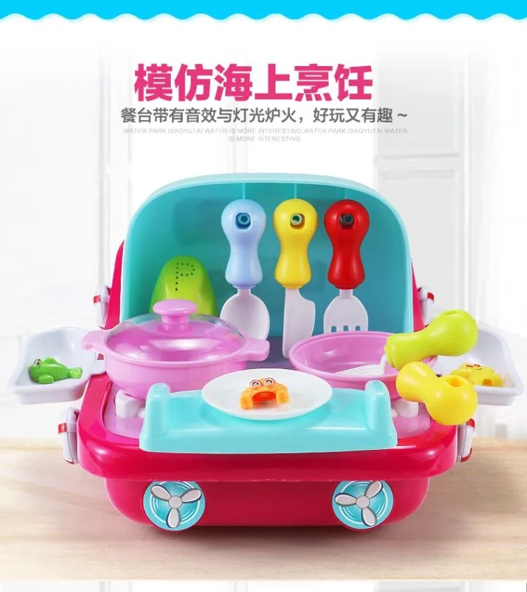 Детский игровой домик, кухонная игрушка для детей 3-7-10 лет, кухонная посуда для девочек и мальчиков, детская посуда