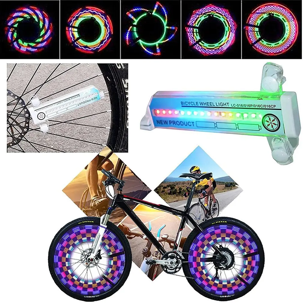 Bike Accessories 3D Bicycle Spoke LED Lights Illuminate the Streets Fancy LED Colorful Bike Wheels Light bicycle parts bike accessories