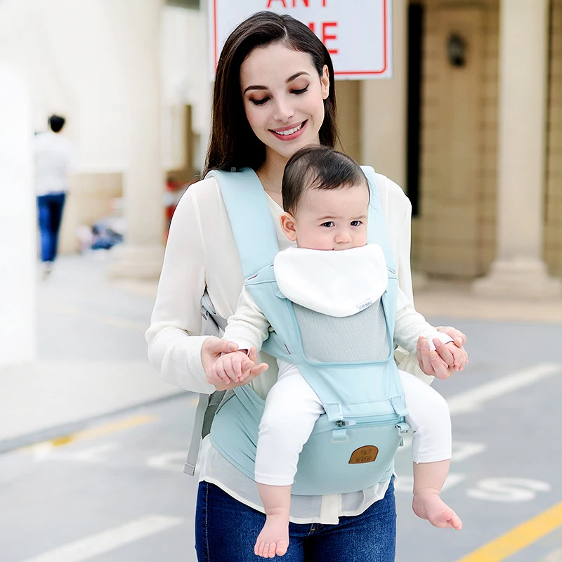 Love BBU Ergomomic Baby Carrier, многофункциональная переноска для новорожденных, слинг для младенцев, ремень на лямках, защита шеи, детский поясной стул