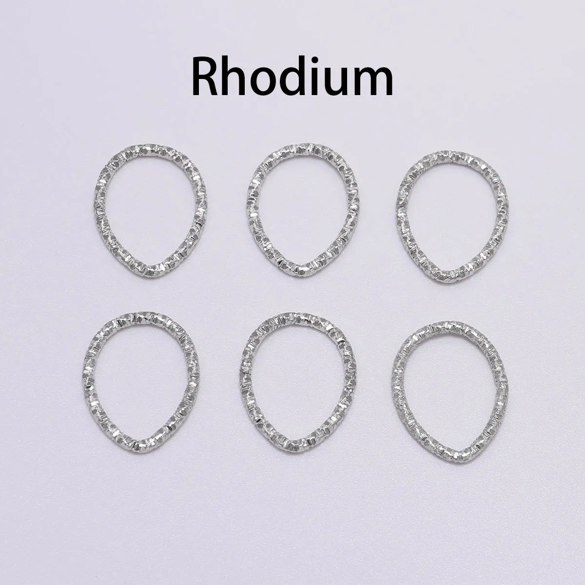 50pcs/lot 16.5mm New Style Silver Gold star Jump Rings Twisted Split Rings Spacer Connectors For Jewelry Making Making Supplies - Цвет: Rhodium