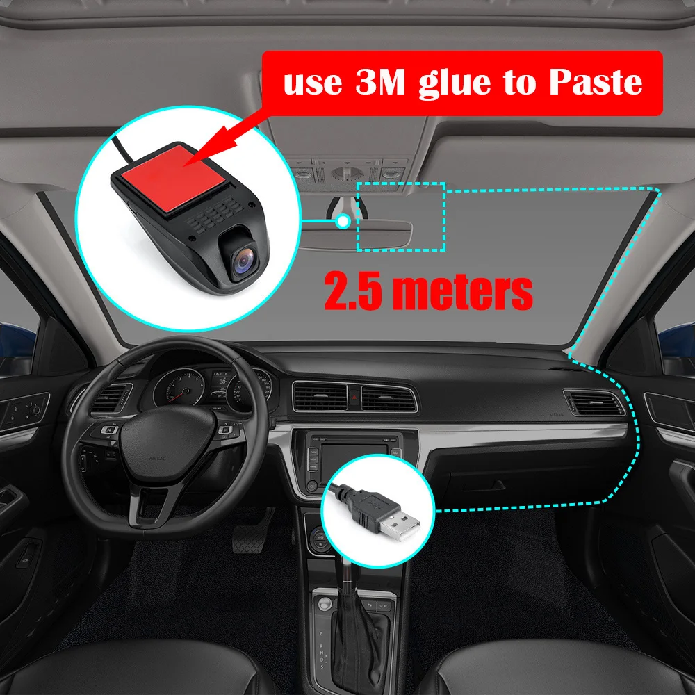 регистратор Автомобильный видеорегистратор Dash Cam USB камера Мини Портативный