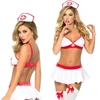 Candiway Sweet Heart Nurse Cosplay Costume Uniform Outfit Sets Erotic Teddy Lingerie Bedroom Roleplay For