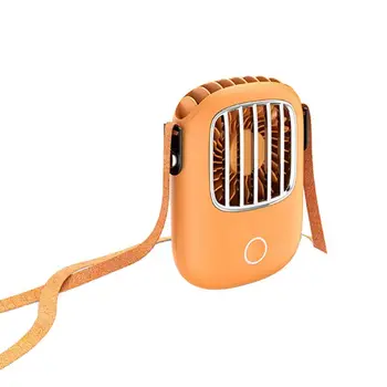 

Mini Handheld Fan 3 Gears Adjustable Hanging Neck Cooling Fan USB Charging Air Cooler for Home School Office
