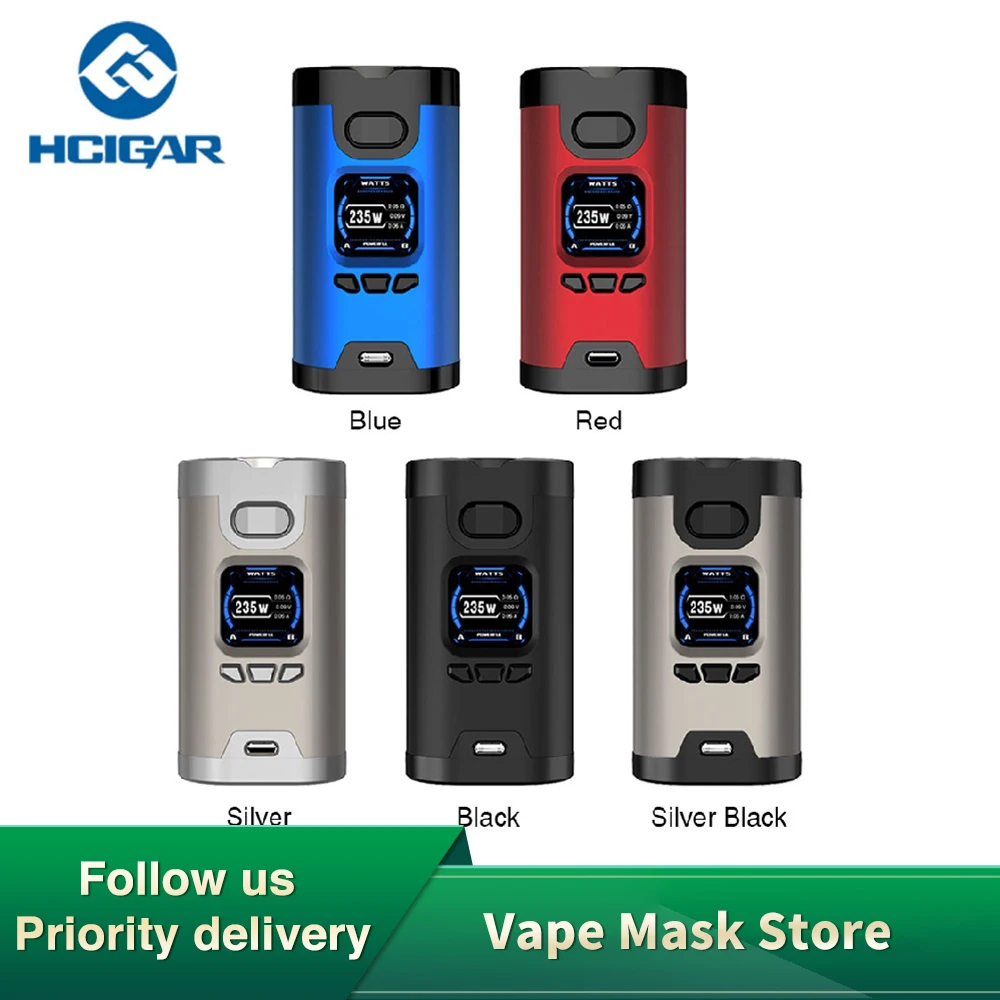 Оригинальный мод Hcigar Wildwolf TC с максимальным выходом 235 Вт чипсет Towis XT235 и цветной