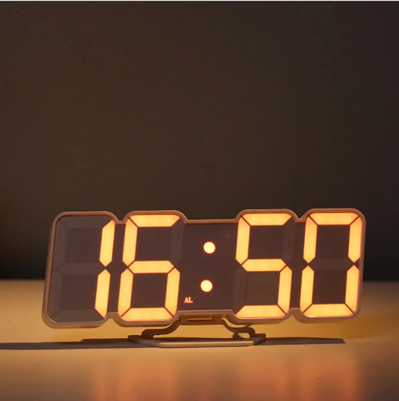 

3D Sound Control 115 Colors Alarm Clock Wireless Remote Digital Wall Clock LED Display Adjustable brightness Desktop TableClock