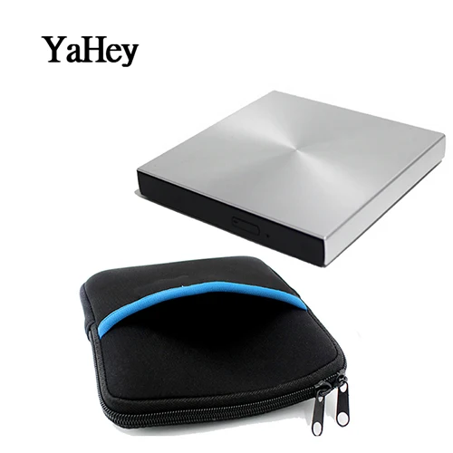 external cd drive Внешний CD DVD привод горелки плеера Портативный DVD/CD rom Rewriter/Writer/Reader для Mac/MacBook+ противоударный DVD приводы чехол - Цвет: external cd drive