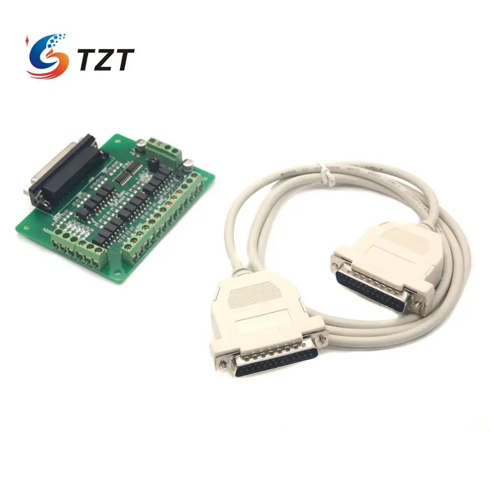 TZT CNC 6 оси DB25 коммутационная плата Интерфейс адаптер для MACH3 KCAM4 EMC2+ DB25 Кабель ЧПУ