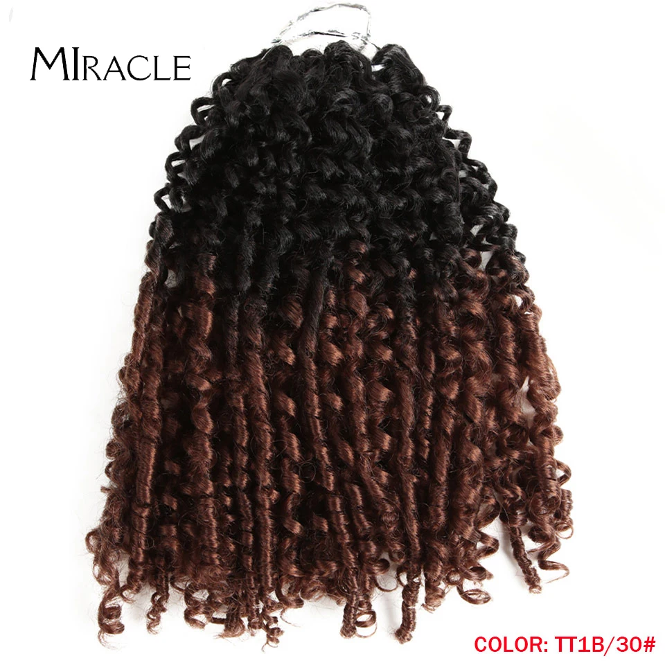 

Fluffy Spring Twist Crochet Hair 12 Inch Passion Twist Hair Crochet Braids Synthetic Ombre Braiding Hair Black Brown Purple Blue