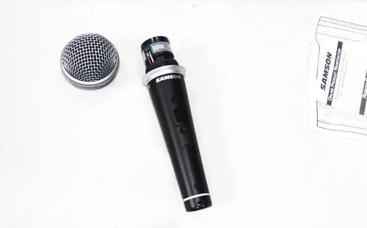 Samson R21s Профессиональный динамический ручной микрофон с XLR до 1/" микрофон для караоке и записи с кабелем и зажимом для микрофона