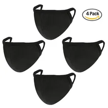 Весенняя и летняя хлопковая тонкая Трехмерная маска для мужчин и женщин, маска от пыли черного цвета* 4