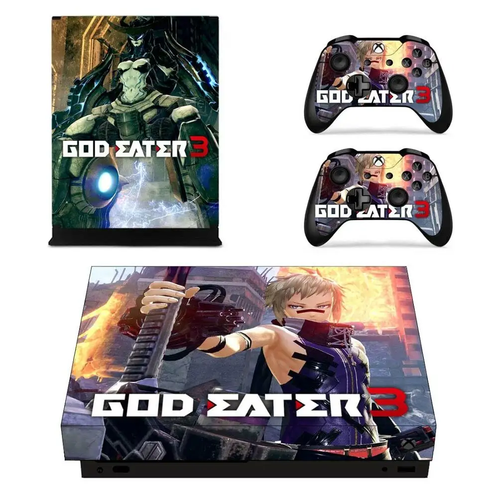 YSX1X1934 God Eater Skin для Xbox One X стикеры s Виниловые стикеры Adesivo для Xbox one X консоли пульта дистанционного управления скины - Цвет: YSX1X1934